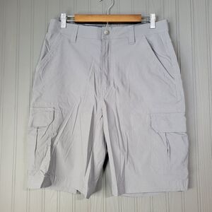 Red Head Brand Co Cargo Shorts Stretch Waist Utility Outdoor Gray Men's 34x10